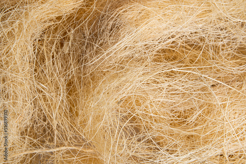プレゼント用の梱包資材の藁の糸