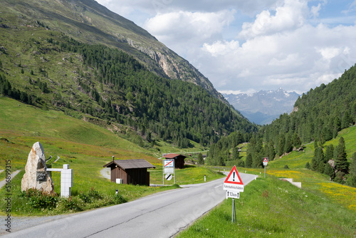 Rofenschlucht im hinteren Ötztal, Gebirgsstraße, Vent, Tirol, Österreich