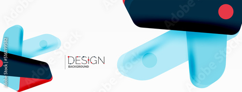 Wallpaper Mural Creative geometric wallpaper. Minimal abstract background. Color bright overlapping lines composition vector illustration for wallpaper banner background or landing page Torontodigital.ca