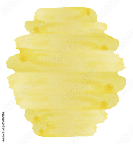 Watercolor abstract yellow background in the form of a beehive with texture of stain, spray, splash and spot, fashion elements