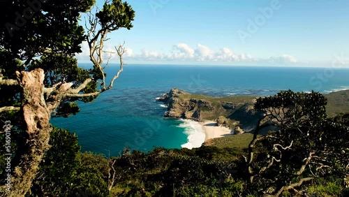 Pristine Diaz Beach on rugged Atlantic seaboard; Cape Point, South Africa