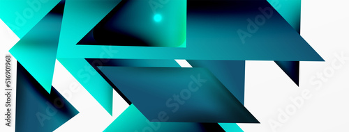 Dynamic 3d geometric abstract background. Triangles and other simple forms composition. Vector Illustration For Wallpaper  Banner  Background  Card  Book Illustration  landing page