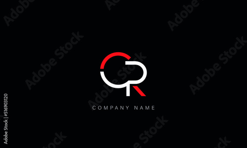 CR, RC Abstract Letters Logo Monogram