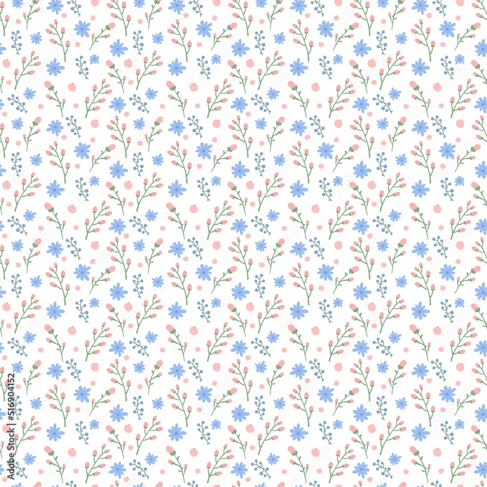 Cute floral pattern in the small flower. Ditsy print. Motifs scattered random. Seamless vector texture. Elegant template for fashion prints. Printing with small flowers. plants background. Cute floral pattern in the small flower. Ditsy print. Motifs scattered random. Seamless vector texture. Elegant template for fashion prints. Printing with small flowers. plants background.