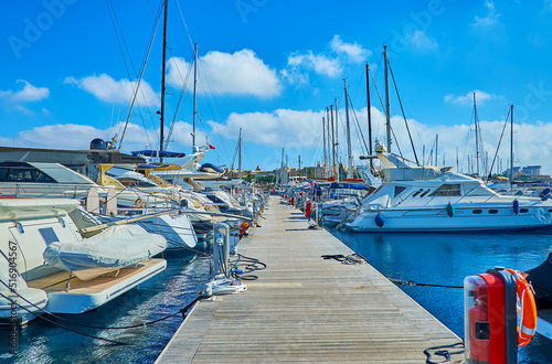 The shipyard of Valletta, Malta photo