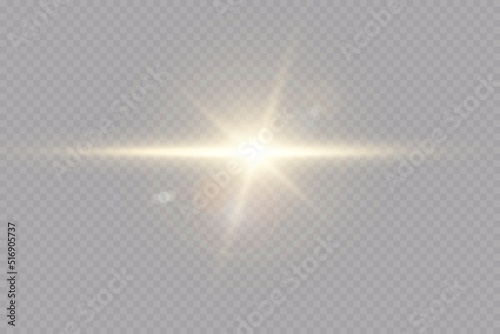 Vector transparent sunlight special lens flare light effect