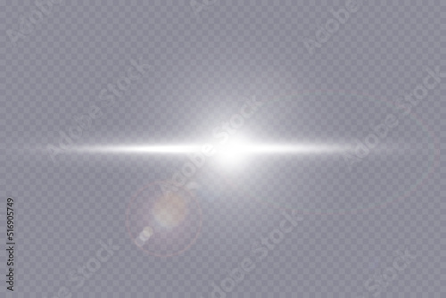 Vector transparent sunlight special lens flare light effect © kulinskaia