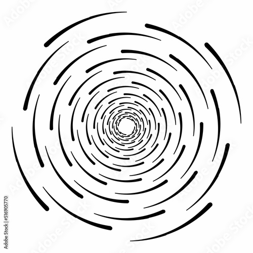 Speed lines in circle form.