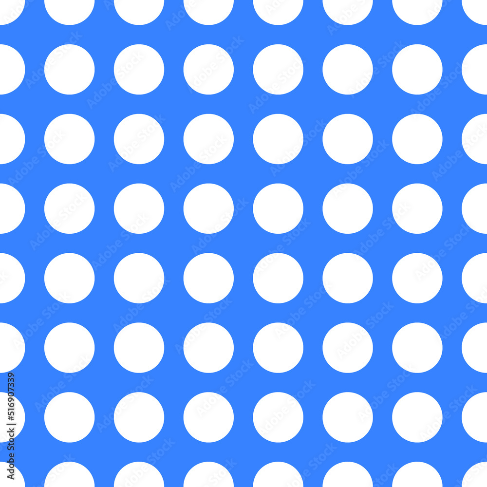 white polka dots pattern blue
 background vector image