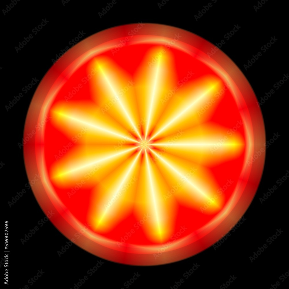 Ethnic oriental mandala. Repeating floral patterns. New Year's snowflake. Background for scrapbooking.