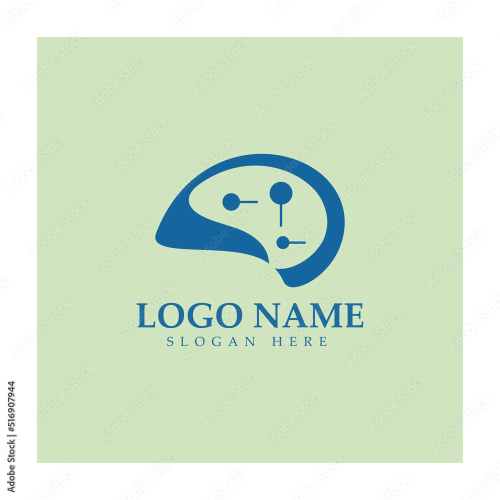 Neuron logo or nerve cell logo design,molecule logo ,brain logo illustration template icon with vector concept