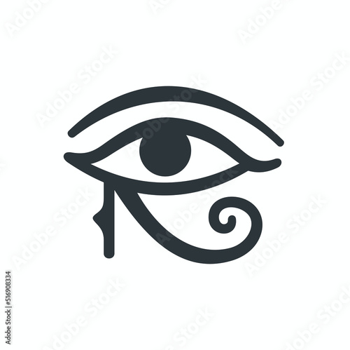 eye of horus, egyptian symbol, vector art.