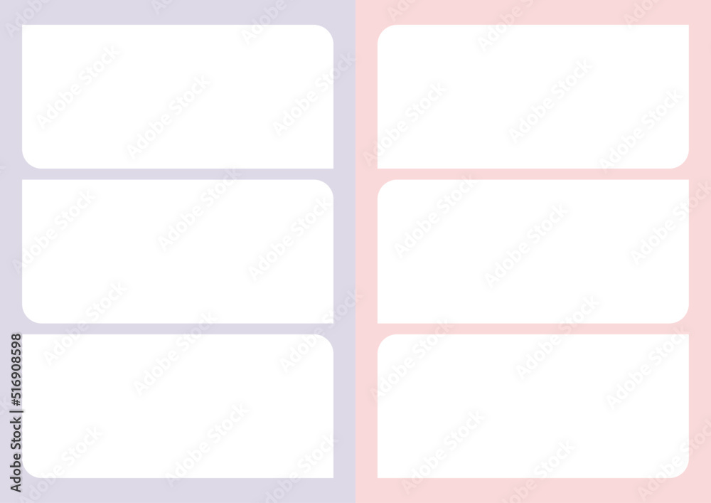 Opened catalog template. Empty space for text and picture. For cosmetic products. Opened catalog template. Empty space for text and picture. For cosmetic products.