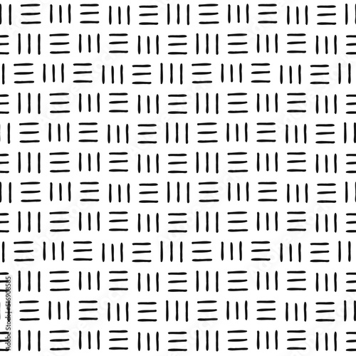 African Aztec Native geometric monochrome ornament vector seamless pattern. Ethnic ornamental tribal mud cloth background. Boho traditional folk art surface design for home decor.