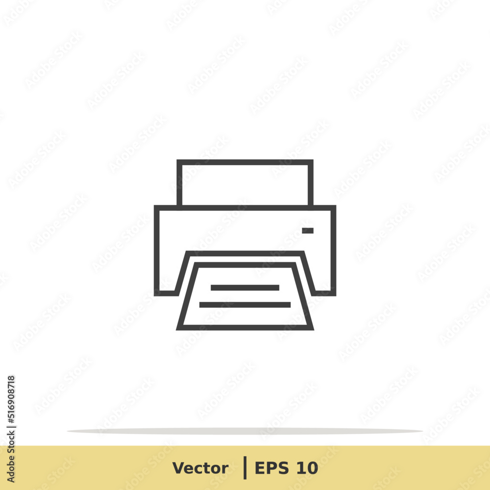 Print Icon. Printer Symbol. Design Logo Template. Vector Icon EPS 10 Pixel Perfect Print Icon. Printer Symbol. Design Logo Template. Vector Icon EPS 10 Pixel Perfect