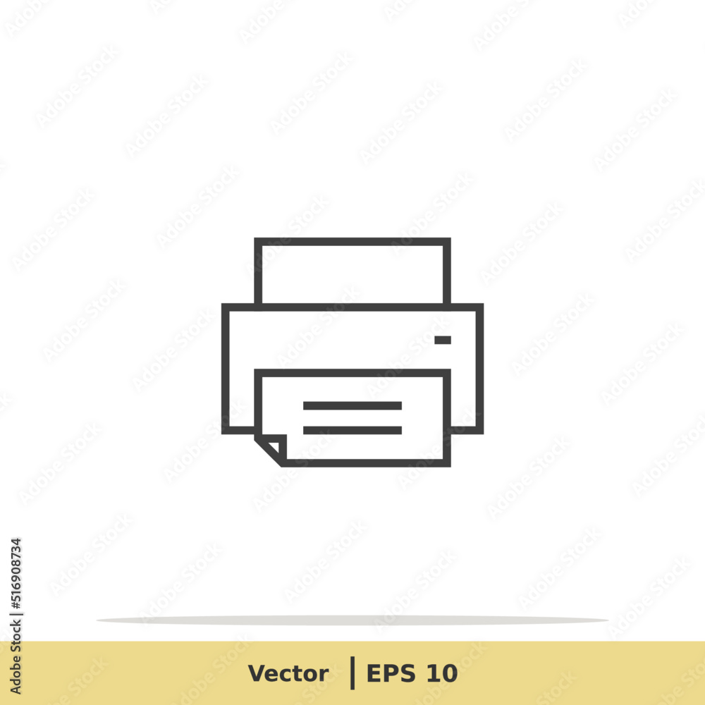 Print Icon. Printer Symbol. Design Logo Template. Vector Icon EPS 10 Pixel Perfect Print Icon. Printer Symbol. Design Logo Template. Vector Icon EPS 10 Pixel Perfect