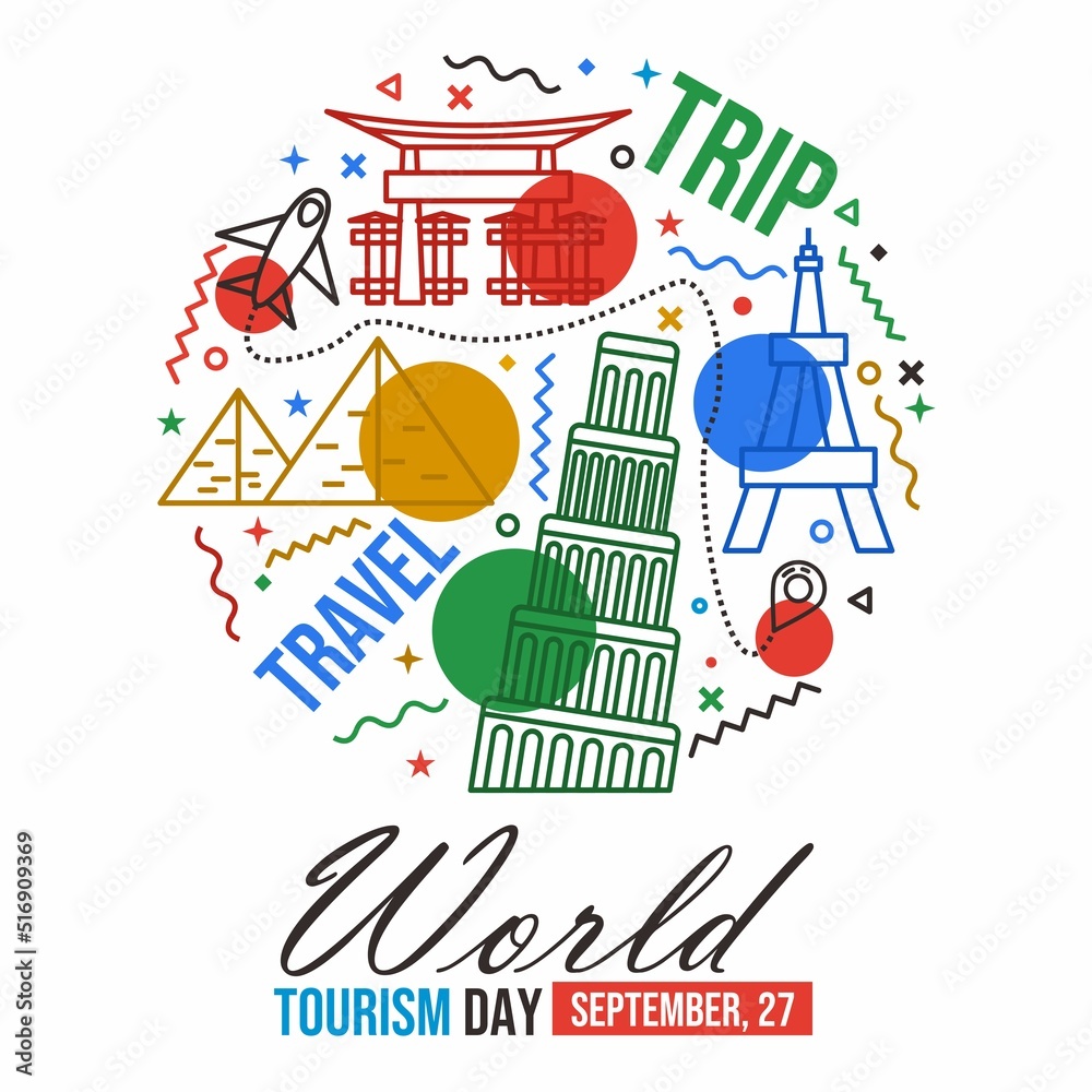 World tourism day banner design World tourism day banner design