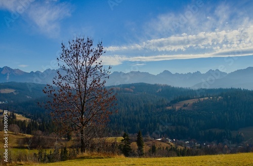 Tatra Mountains panorama, Gilczarów, panorama Tatr
