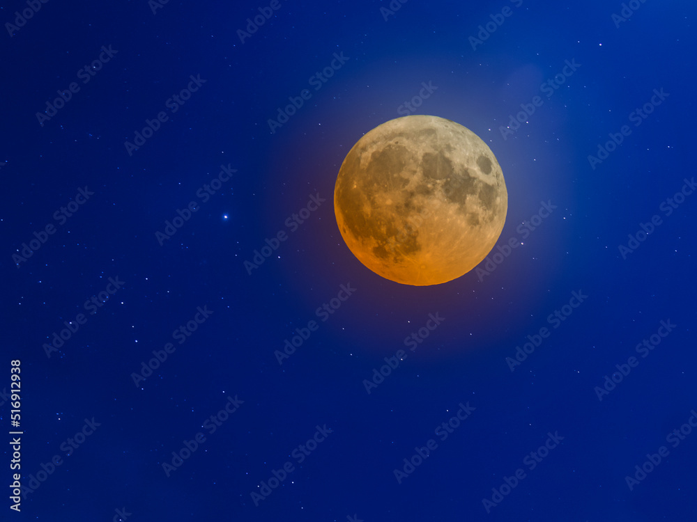 Super full moon against milky way galaxy. A full moon is the lunar phase that occurs when the Moon is completely illuminated as seen from Earth. Super full moon against milky way galaxy. A full moon is the lunar phase that occurs when the Moon is completely illuminated as seen from Earth.