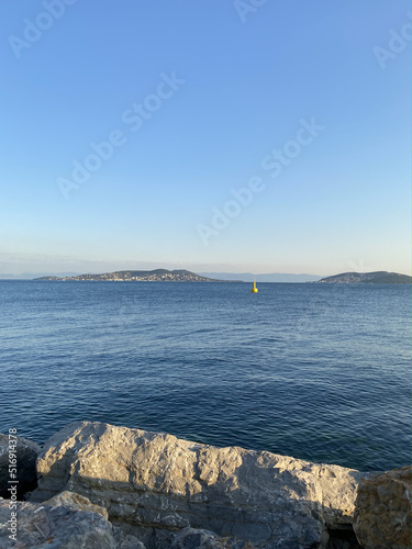 Idealtepe Sahil adn sea side at Cloudy Day in Maltepe Istanbul Turkey photo