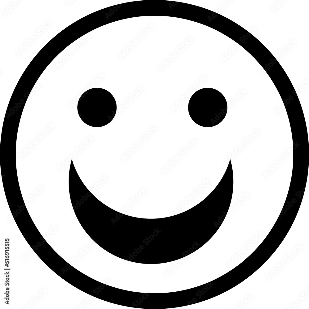 Fototapeta premium Happy emoji icon symbol vector illustration.eps