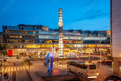 Sergels torg public square in Stockholm Sweden photo