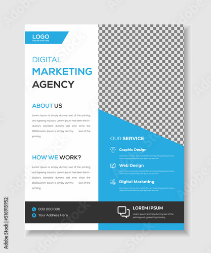 creative business flyer template design