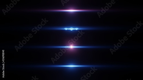 Glowing abstract luminous light streaks on dark background. Light flare overlay effect. For product decoration  laser beam  concert light  neon glare spark