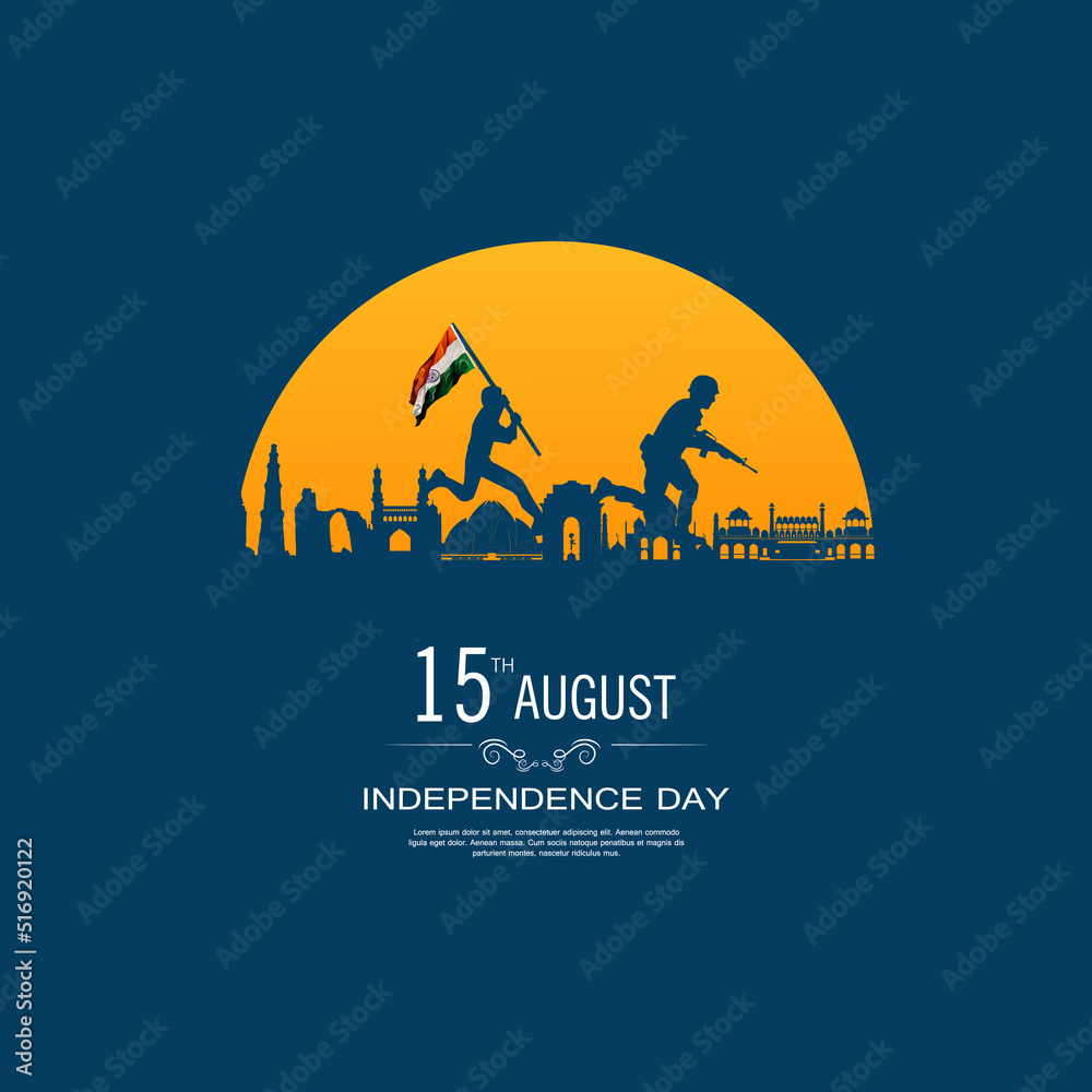 vector illustration for Indian happy Independence day