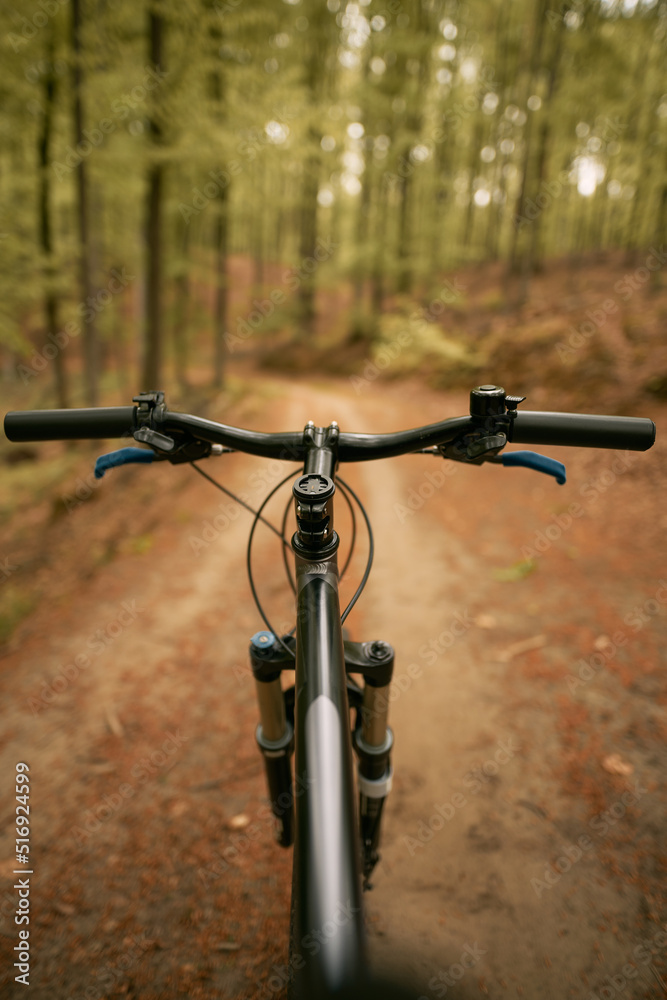 Mountain bike from bicyclists point of view Mountain bike from bicyclists point of view