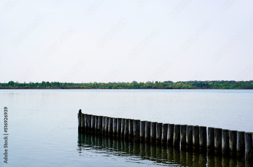 View of the Markkleeberger See near Leipzig. Leipzig New Lake District.
View of the Markkleeberger See near Leipzig. Leipzig New Lake District.