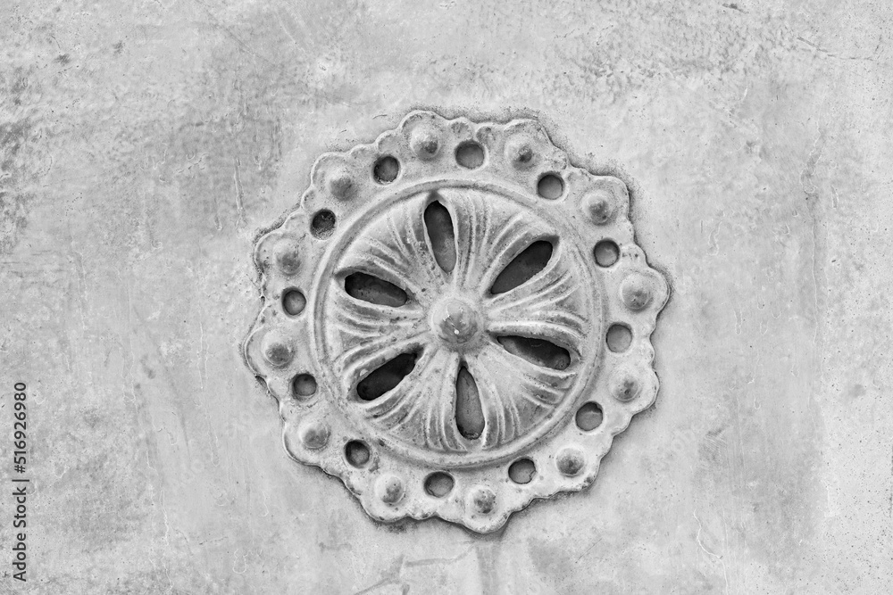 Metallic ornament in flower shape as background.
Metallic ornament in flower shape as background.