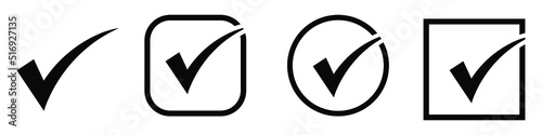 Ok icon vector set. Approved illustration sign collection. Confirm symbol. Yes logo.