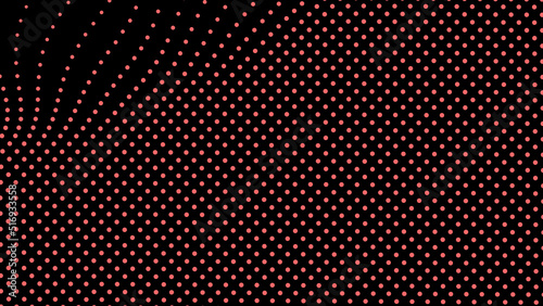 Dome-shaped protrusion part seine by stretching mesh for the illusion three-dimensional deformation of the surface. Screen media video trippy. Mesh LCD display. Scale size different hole space.