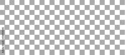 Cells representing transparency. Checkered background. Checkerboard arrangement of gray squares diagonally. Standard background for separating objects from the background.