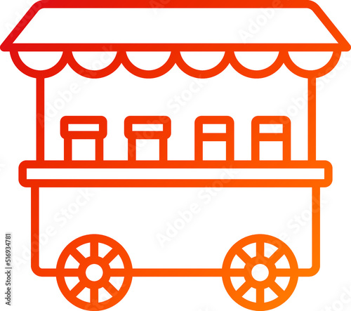 Toffee Apple Stall Icon Style