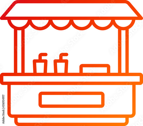 Drinks Stall Icon Style