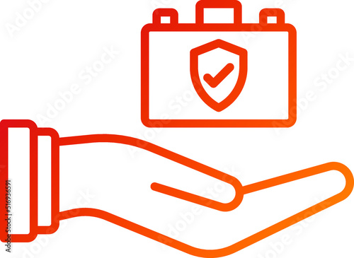 Employer Sponsored Insurance Icon Style
