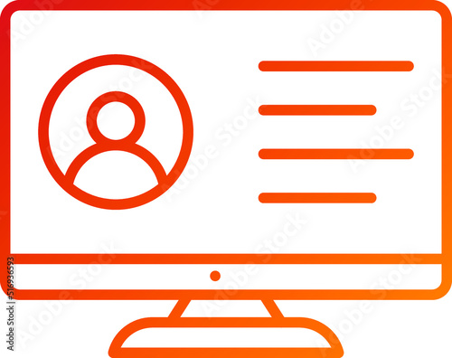 Employment Online Service Icon Style