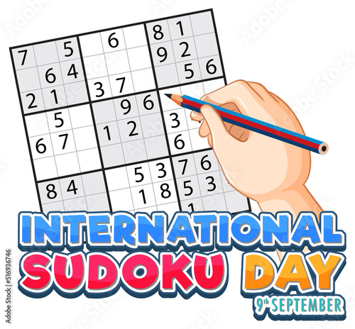 International Sudoku Day Poster Template