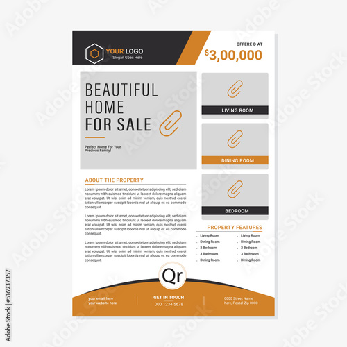 Corporate Business Event Real Estate Flyer and Brochure Design Template
