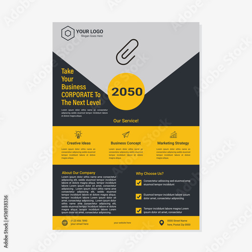 Corporate Business Event Real Estate Flyer and Brochure Design Template