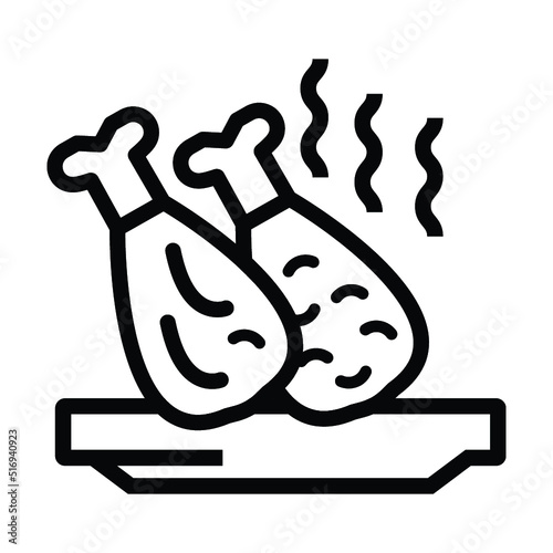 Chicken, leg, roast icon-2