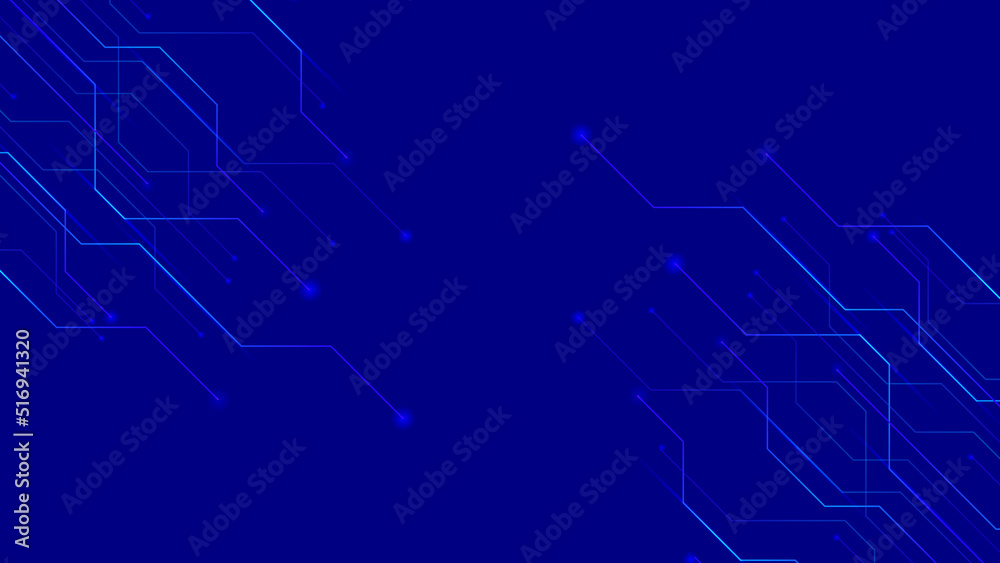 abstract background using a pattern of processor chips that meet diagonally at the center point with the dominant color blue abstract background using a pattern of processor chips that meet diagonally at the center point with the dominant color blue