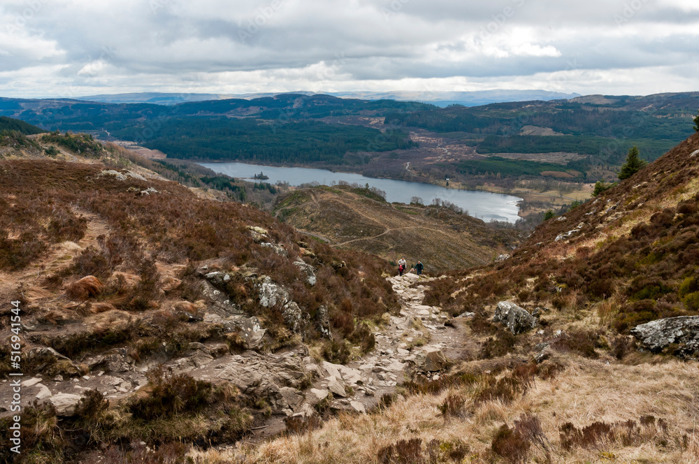 View from Ben A'an over Loch Achray, The Trossachs, Scotland View from Ben A'an over Loch Achray, The Trossachs, Scotland