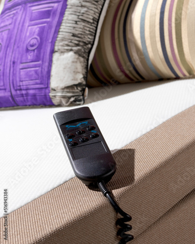 Black remote control for electric boxspring mattress 