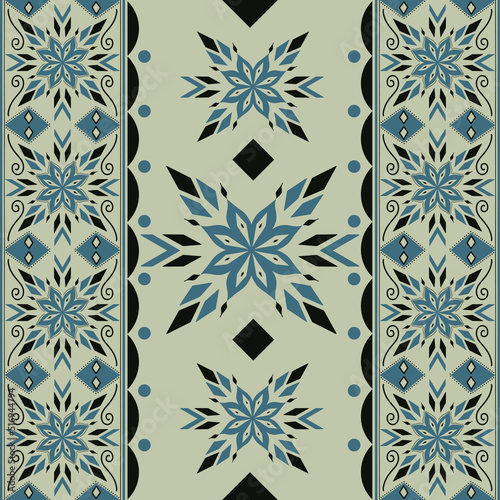 Snowflake vector pattern with an abstract frozen flower in winter for wallpaper, background, carpet, textile, clothing, wrapping, batik, fabric, seasoning vector illustration 