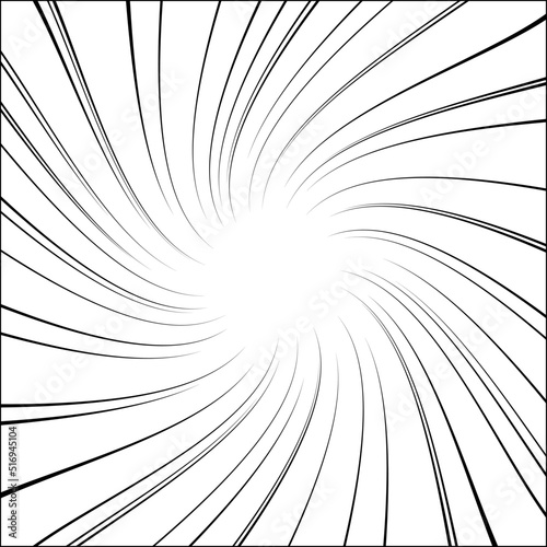 A Curved Comic and Cartoon Background Effect