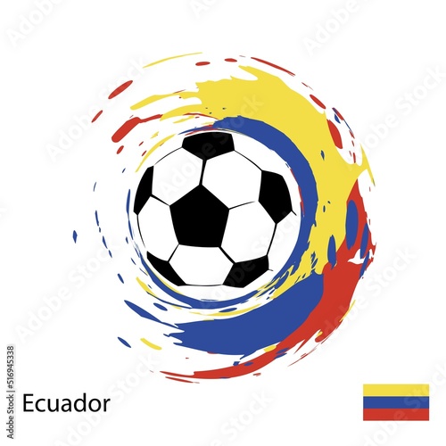 Football Ecuador Logo Vector Illustration