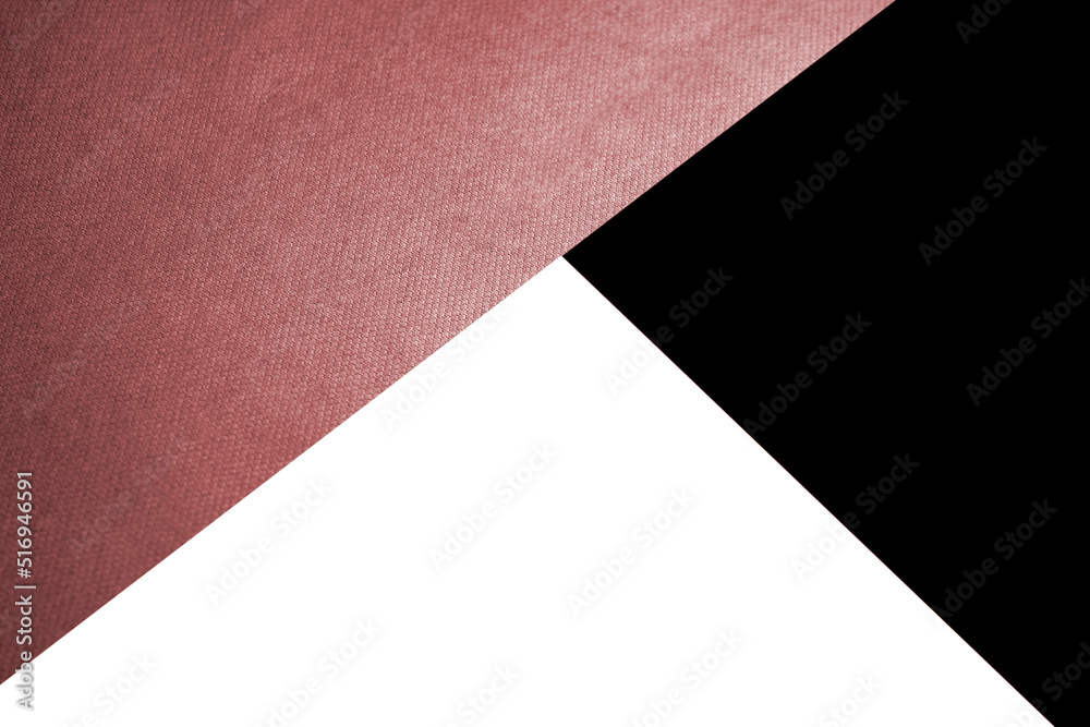Dark and light abstract black white and peach brown inverted triangles paper background with lines intersecting each other plain vs textured cover